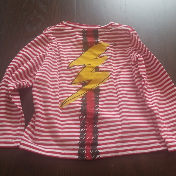 Gucci Other - Gucci Red Striped Lightning Bolt Long Sleeve
